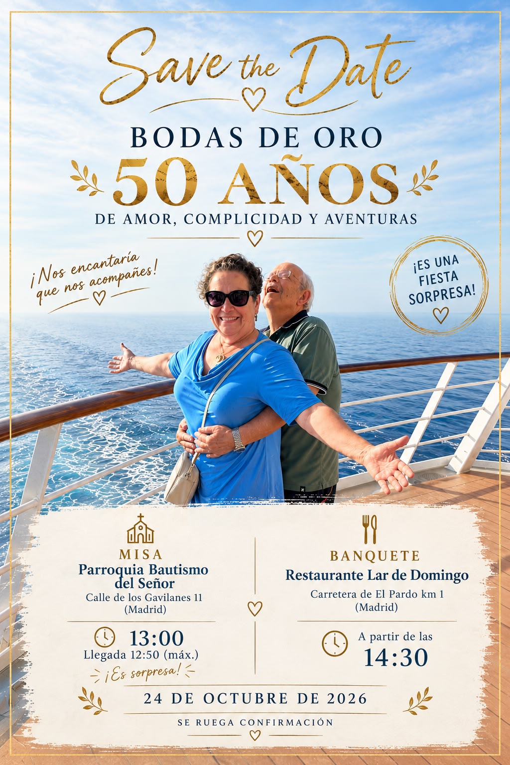 María del Mar & Juan — 50 años de amor, complicidad y aventuras